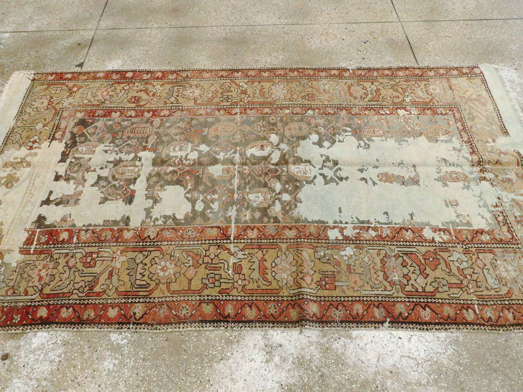 Antique Persian Distressed Kurdish Rug, No.15107 - Gss