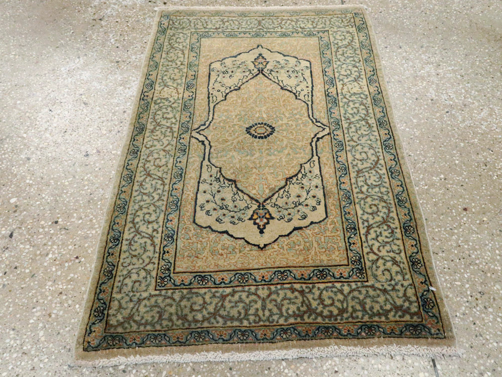 Antique Persian Tabriz Hagi Jalili Rug, No.15166 - Gss
