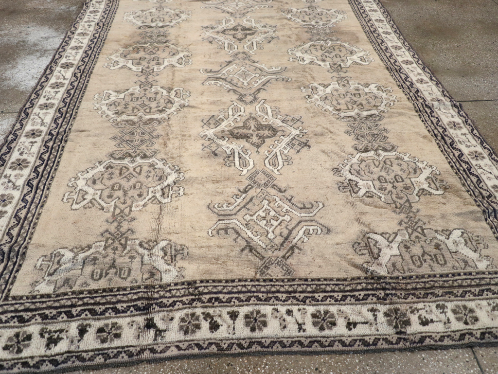 Antique Turkish Oushak Square Accent Carpet, No.15174 - Gss
