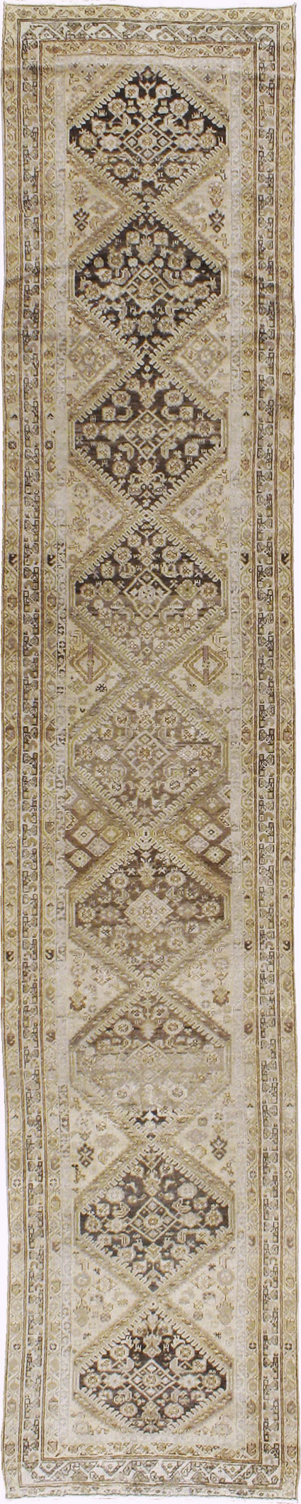 Antique Persian Malayer Runner, No.15209 - Gss