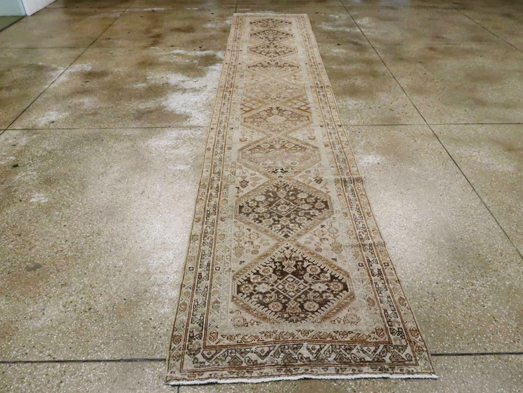 Antique Persian Malayer Runner, No.15209 - Gss