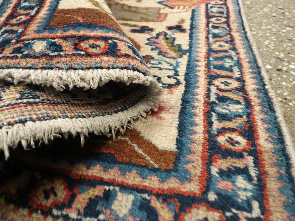 Vintage Persian Tabriz Pictorial Rug, No.15218 - Gss