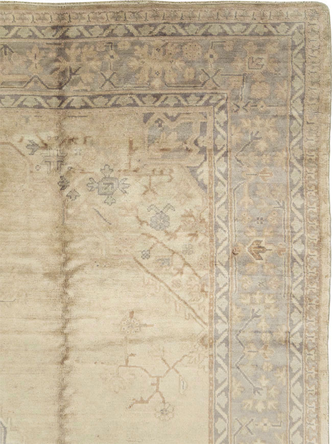 Antique Turkish Oushak Carpet, No.15253 - Gss