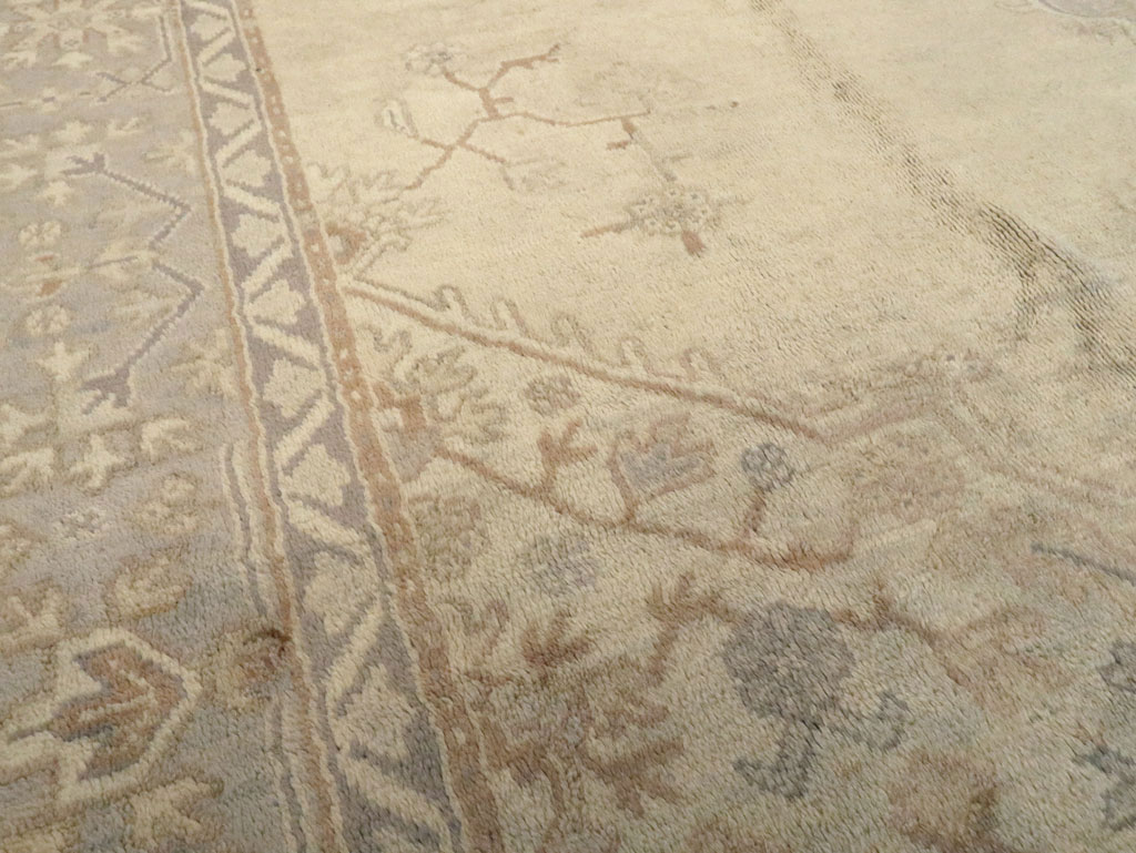 Antique Turkish Oushak Carpet, No.15253 - Gss