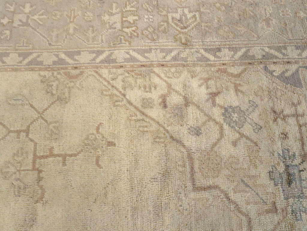 Antique Turkish Oushak Carpet, No.15253 - Gss