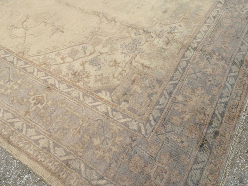 Antique Turkish Oushak Carpet, No.15253 - Gss