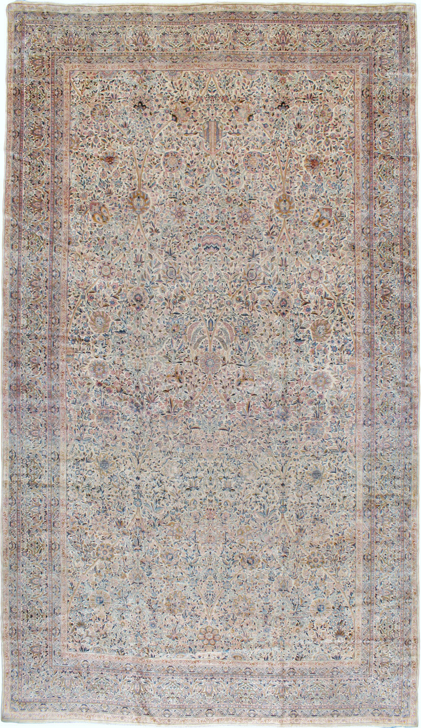 Antique Persian Lavar Kerman Carpet, No.15268 - Gss