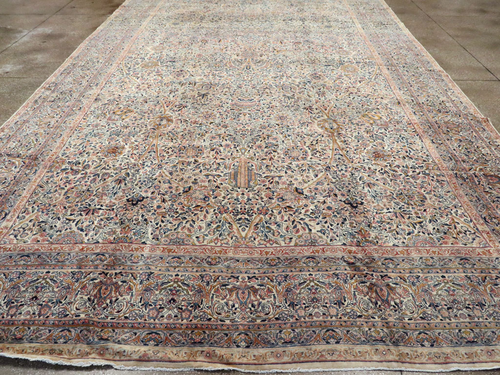 Antique Persian Lavar Kerman Carpet, No.15268 - Gss