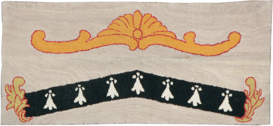 Antique American Hook Rug, No.15281 - Gss