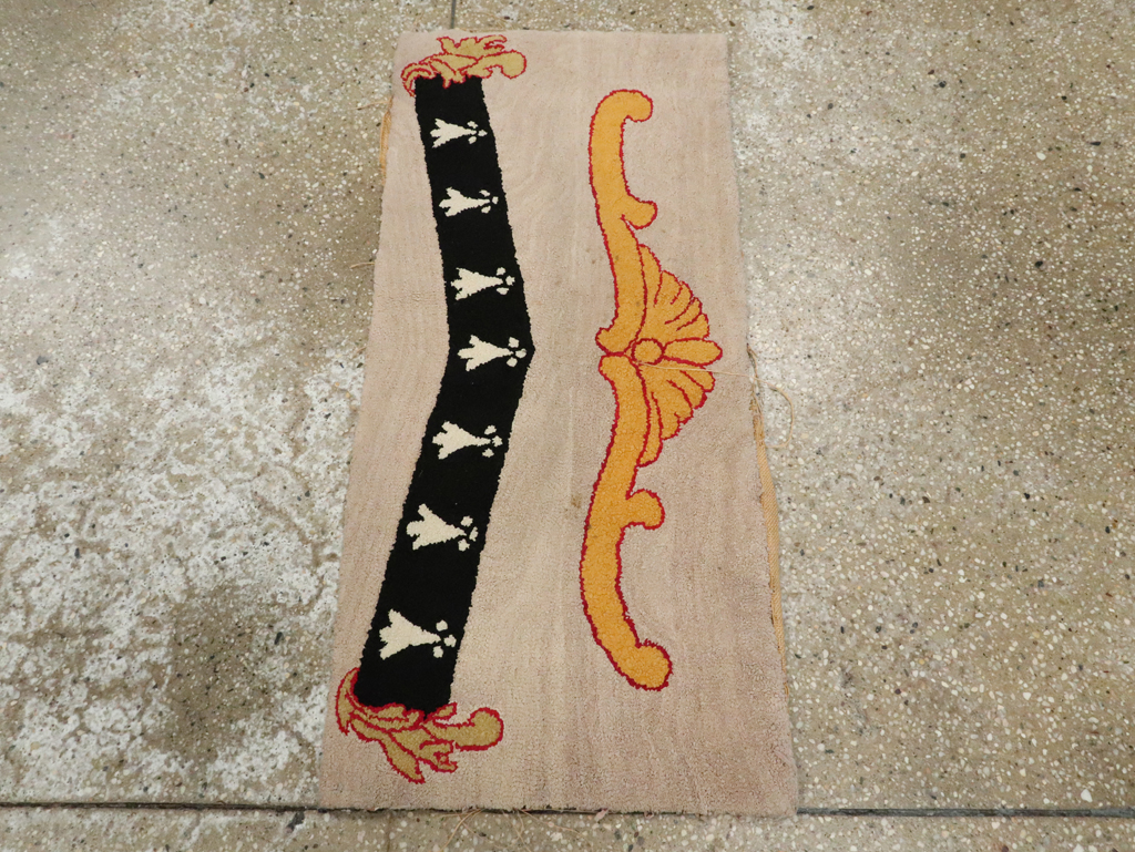 Antique American Hook Rug, No.15281 - Gss