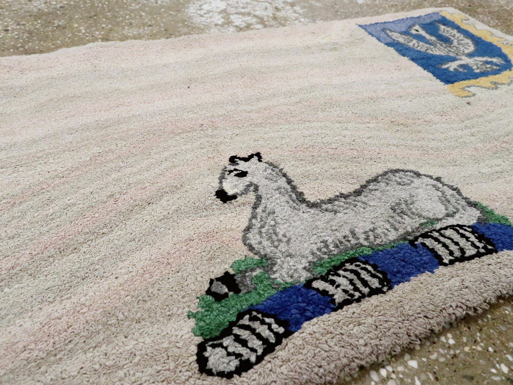 Antique American Hook Rug, No.15282 - Gss