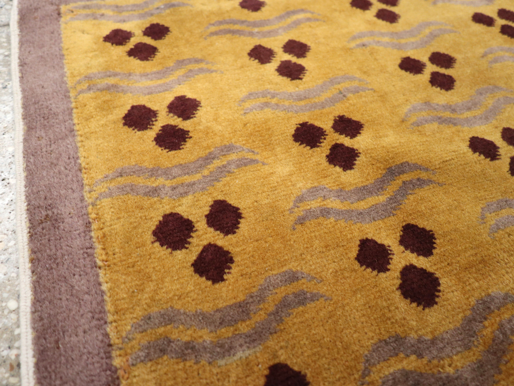 Vintage Anatolian Deco Rug, No.15302 - Gss