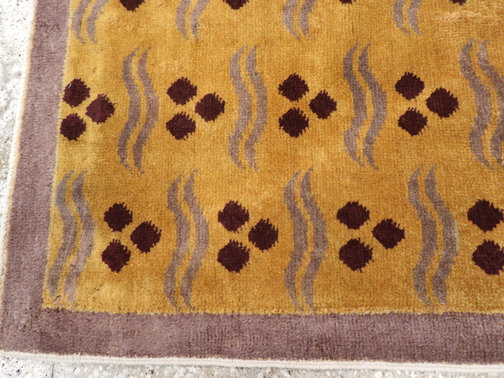 Vintage Anatolian Deco Rug, No.15302 - Gss