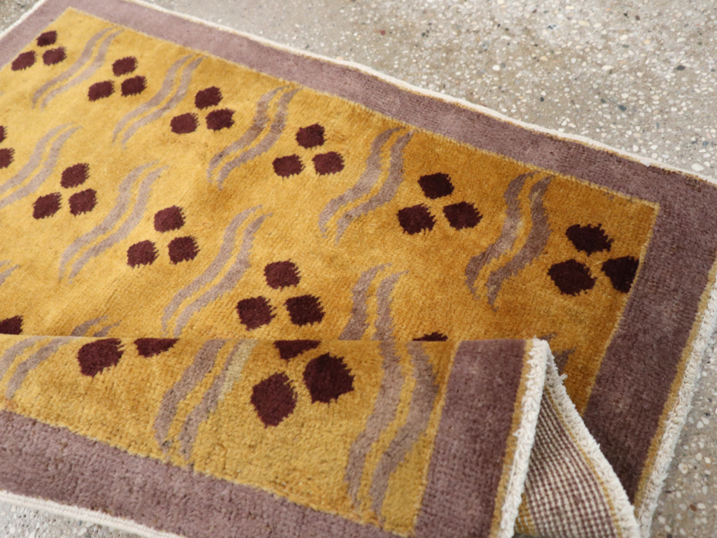 Vintage Anatolian Deco Rug, No.15302 - Gss