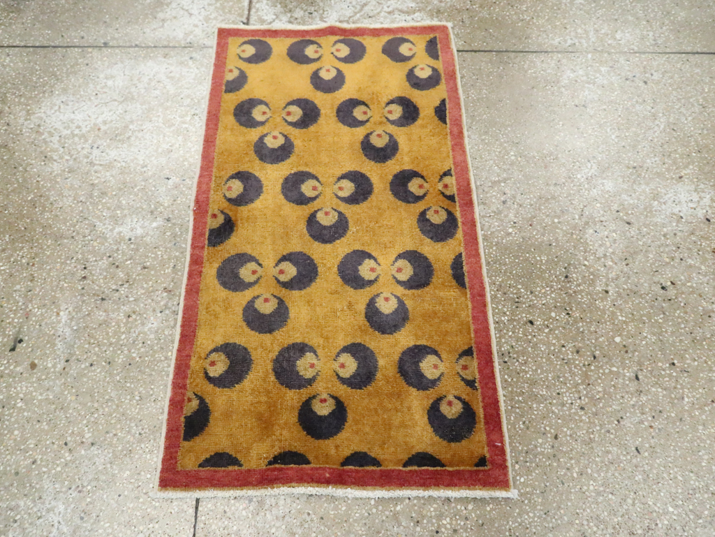 Vintage Turkish Anatolian Deco Rug, No.15309 - Gss