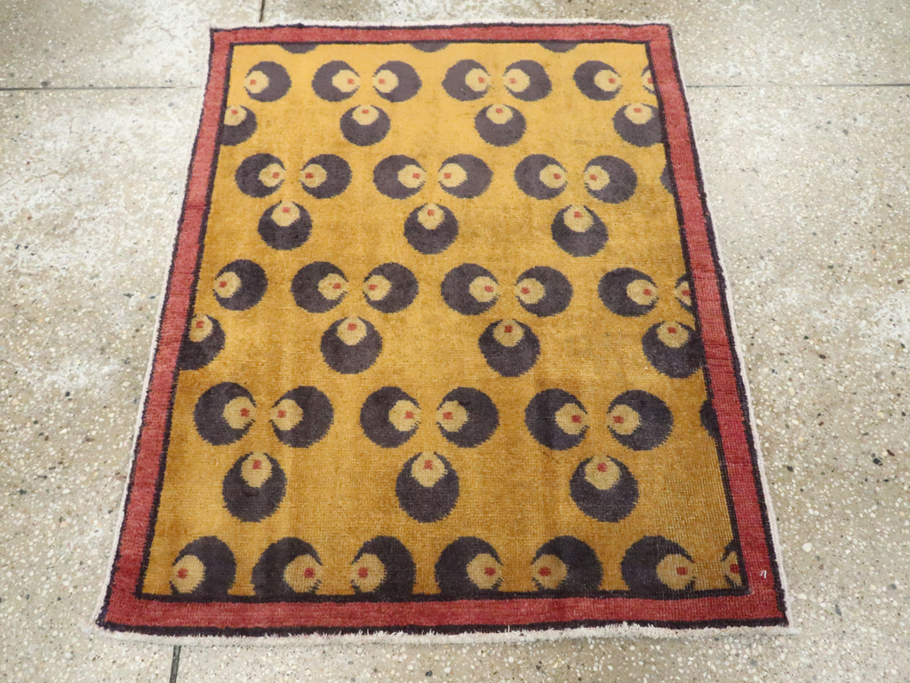 Vintage Turkish Anatolian Deco Rug, No.15311 - Gss
