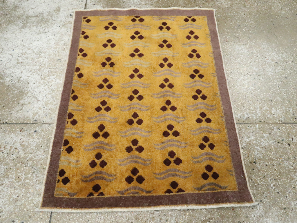 Vintage Turkish Anatolian Deco Rug, No.15325 - Gss