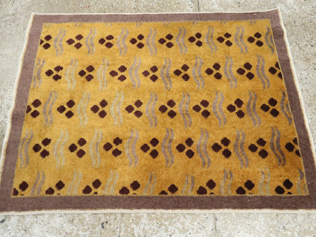 Vintage Turkish Anatolian Deco Rug, No.15325 - Gss