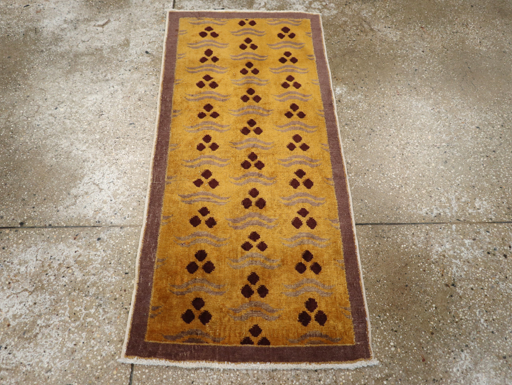 Vintage Turkish Anatolian Deco Rug, No.15332 - Gss