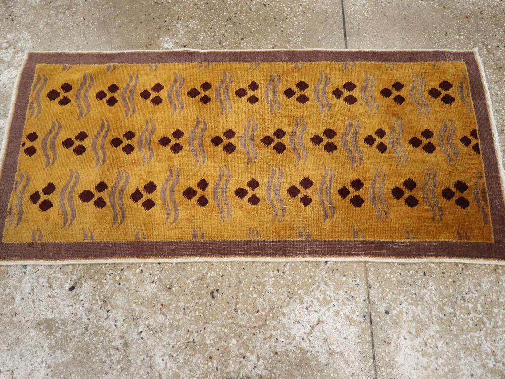 Vintage Turkish Anatolian Deco Rug, No.15332 - Gss