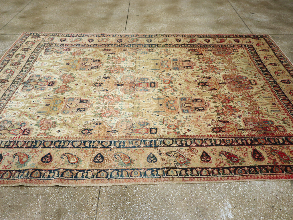 Antique Persian Tabriz Carpet, No.15341 - Gss