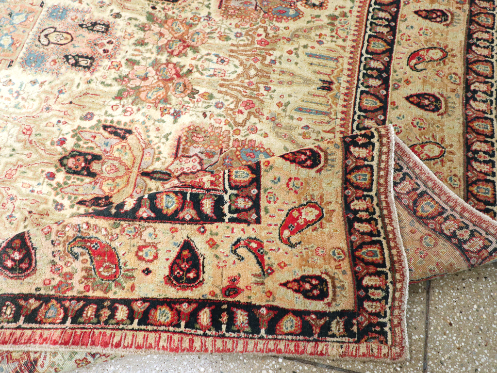 Antique Persian Tabriz Carpet, No.15341 - Gss