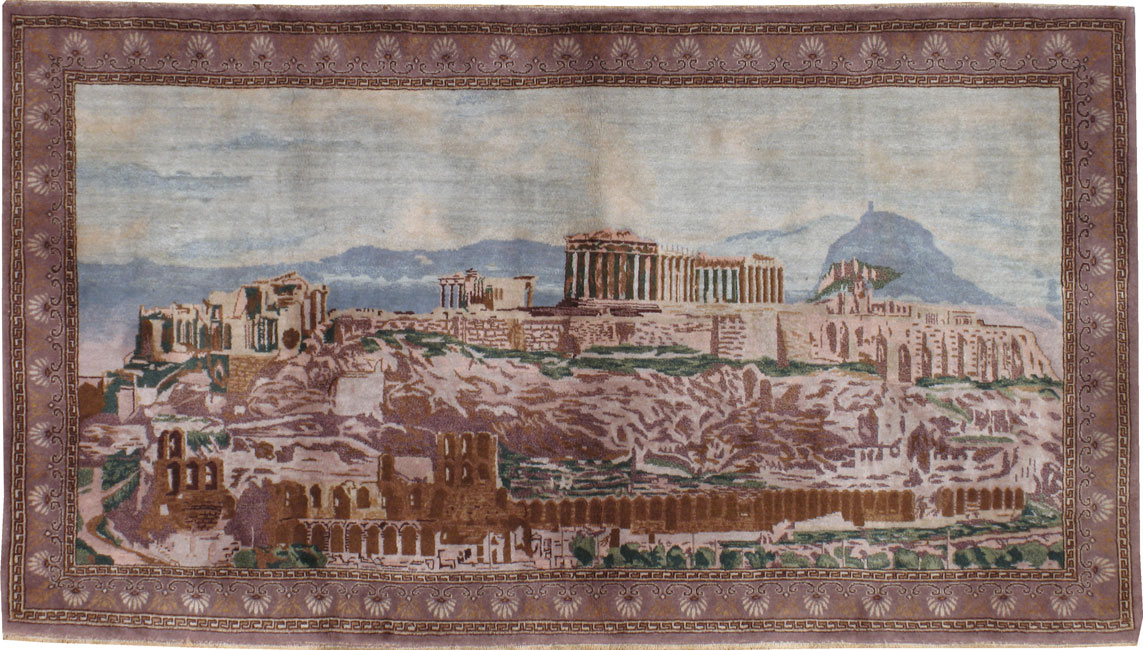 Vintage Turkish Sivas Pictorial Rug, No.15359 - Gss