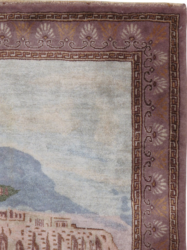 Vintage Turkish Sivas Pictorial Rug, No.15359 - Gss