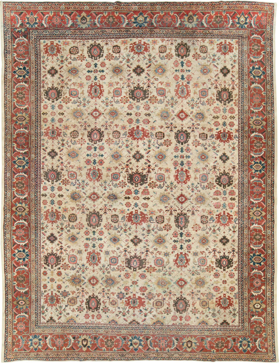 Antique Persian Mahal Room Size Carpet, No.15375 - Gss