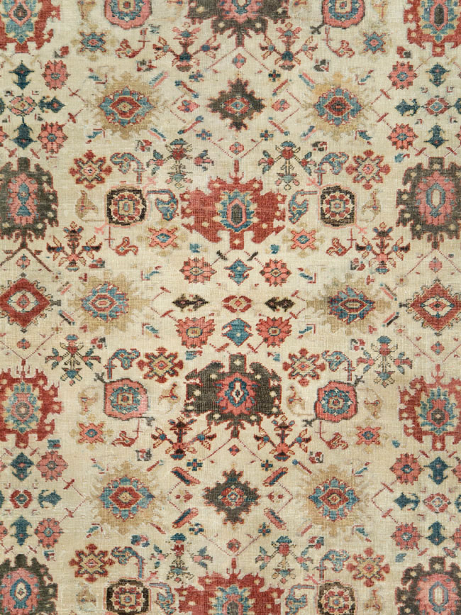 Antique Persian Mahal Room Size Carpet, No.15375 - Gss