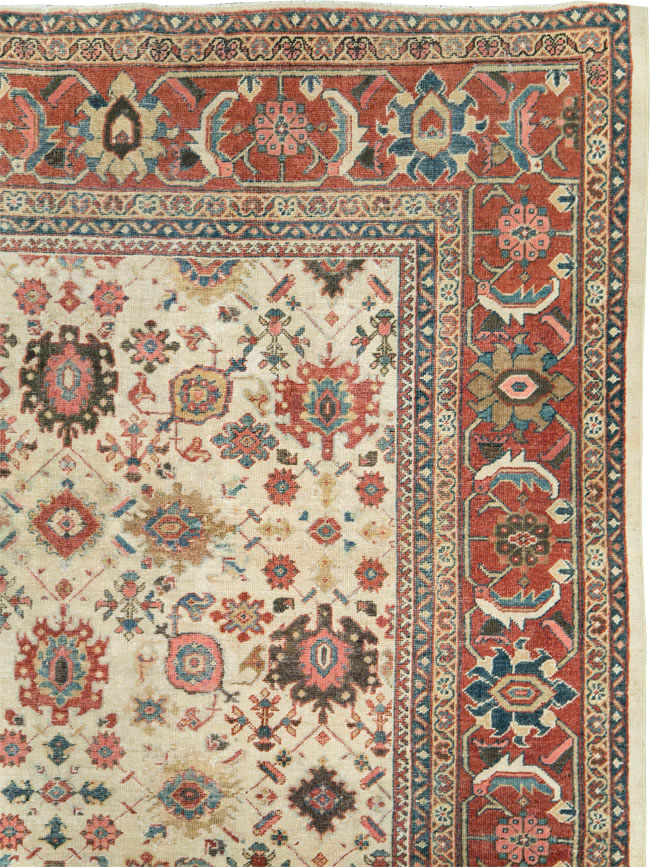 Antique Persian Mahal Room Size Carpet, No.15375 - Gss