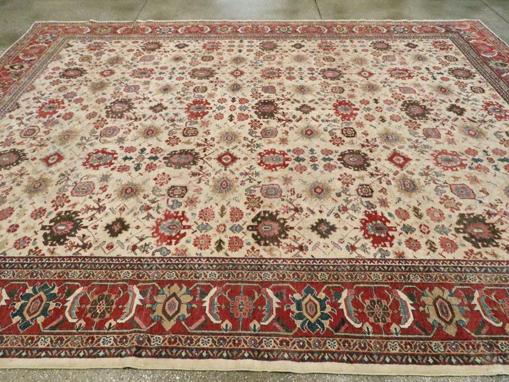 Antique Persian Mahal Room Size Carpet, No.15375 - Gss