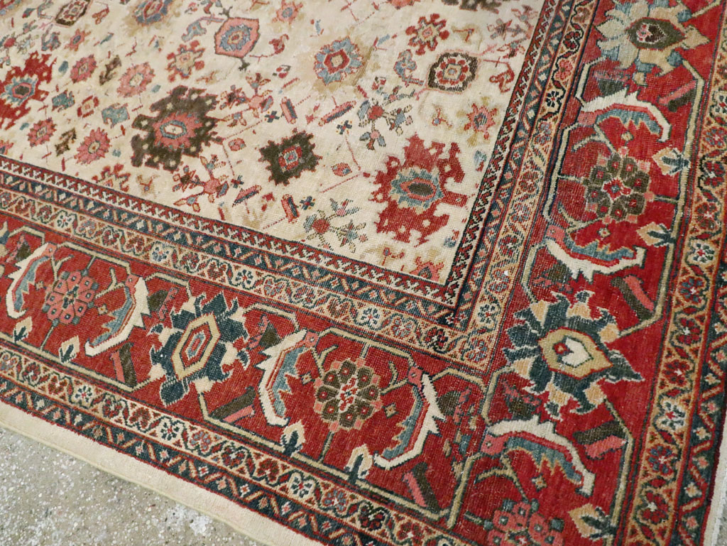 Antique Persian Mahal Room Size Carpet, No.15375 - Gss