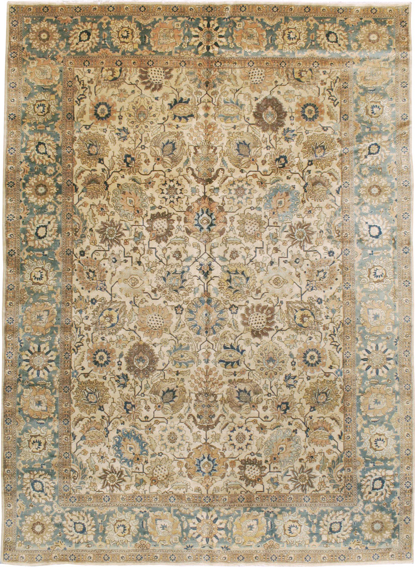 Vintage Persian Tabriz Carpet, No.15379 - Gss