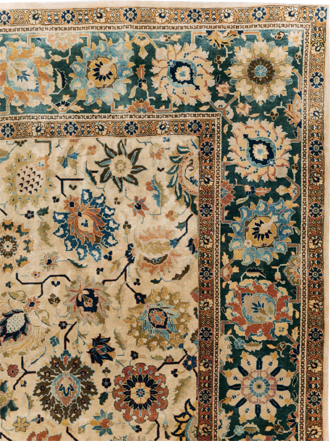 Vintage Persian Tabriz Carpet, No.15379 - Gss