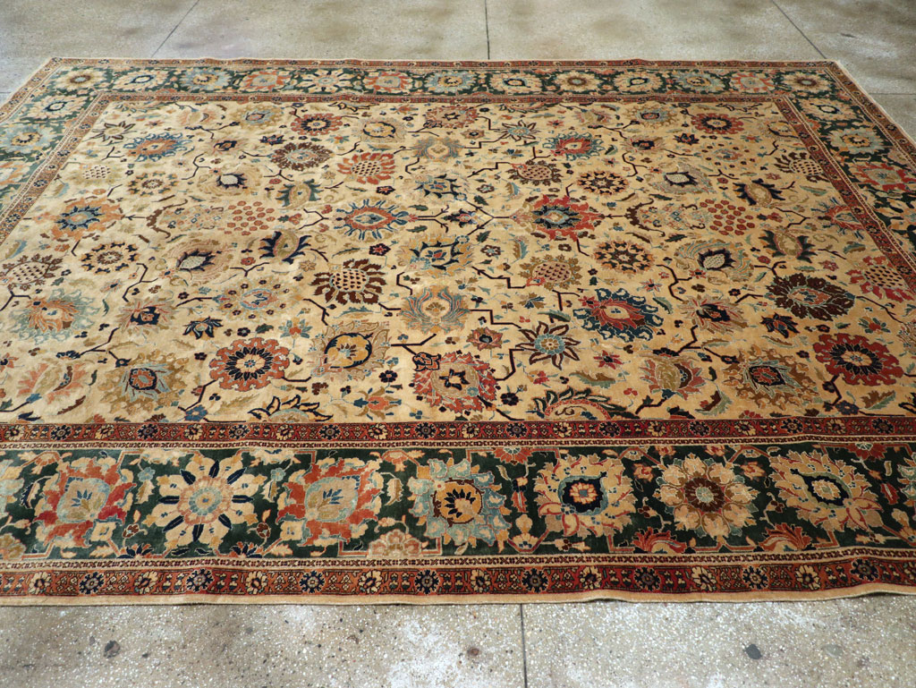 Vintage Persian Tabriz Carpet, No.15379 - Gss