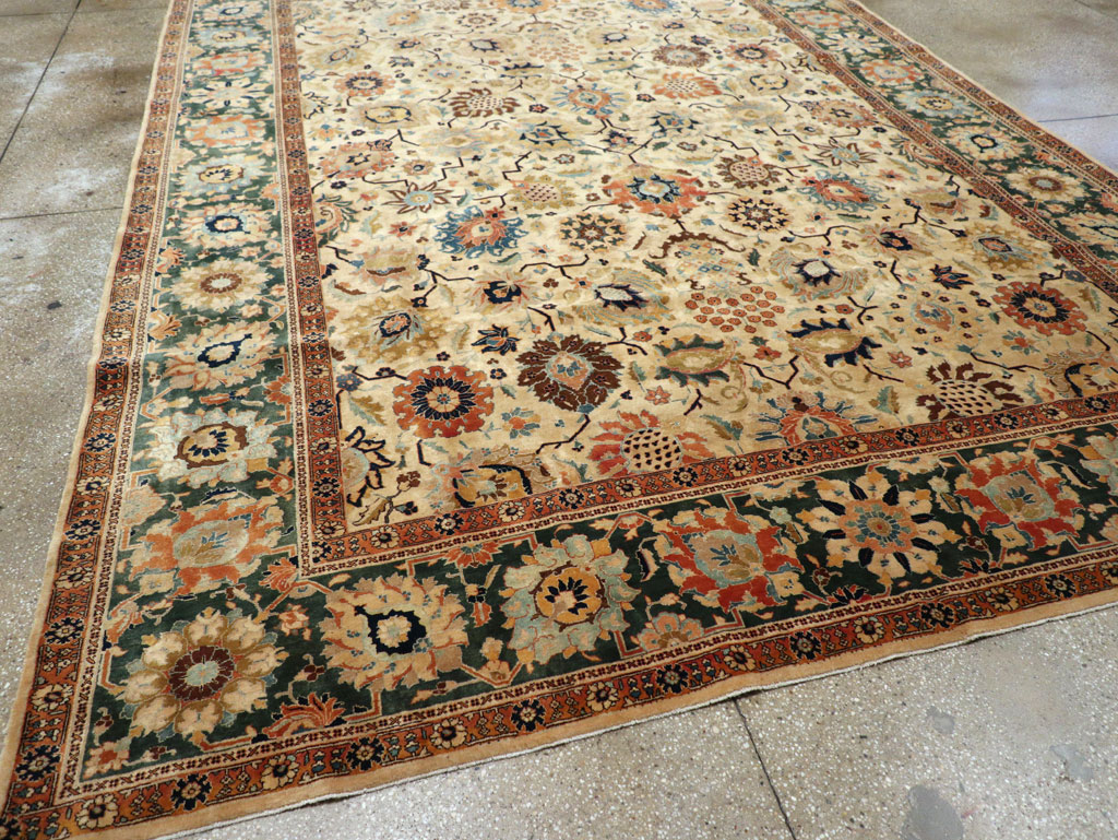 Vintage Persian Tabriz Carpet, No.15379 - Gss