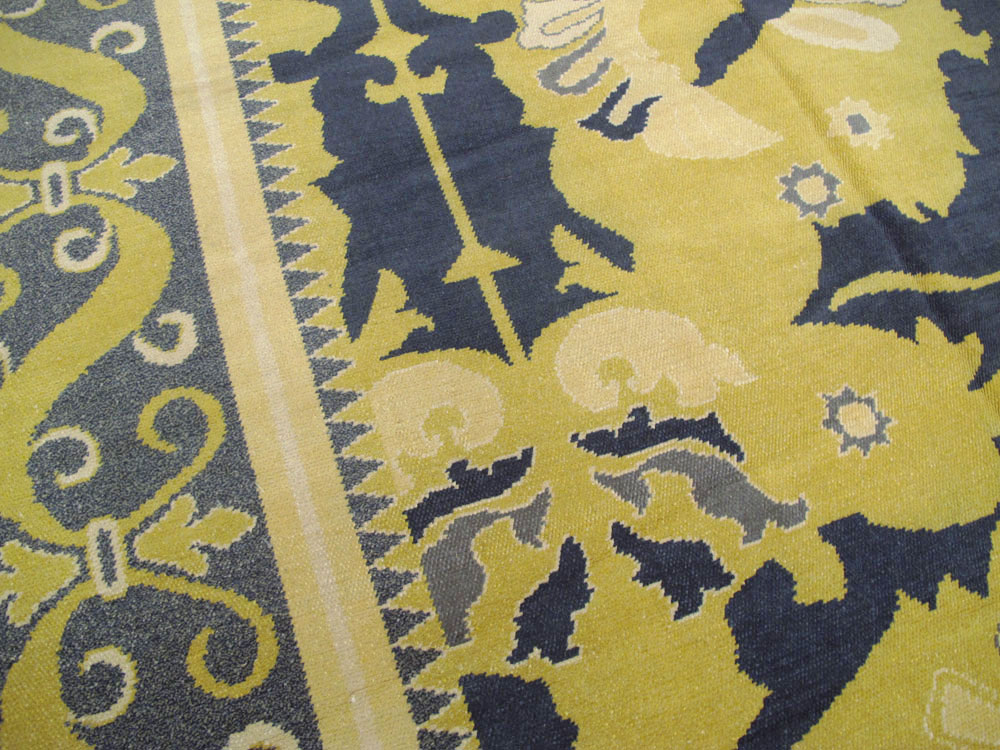 Antique Spanish Cuenca Carpet, No.15444 - Gss