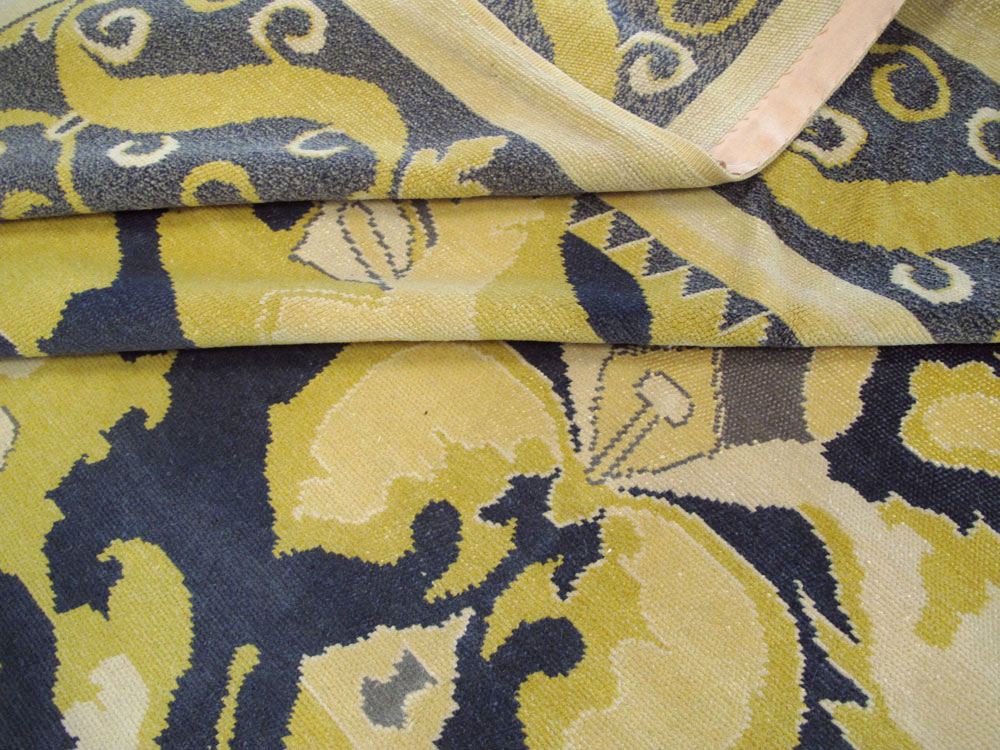 Antique Spanish Cuenca Carpet, No.15444 - Gss