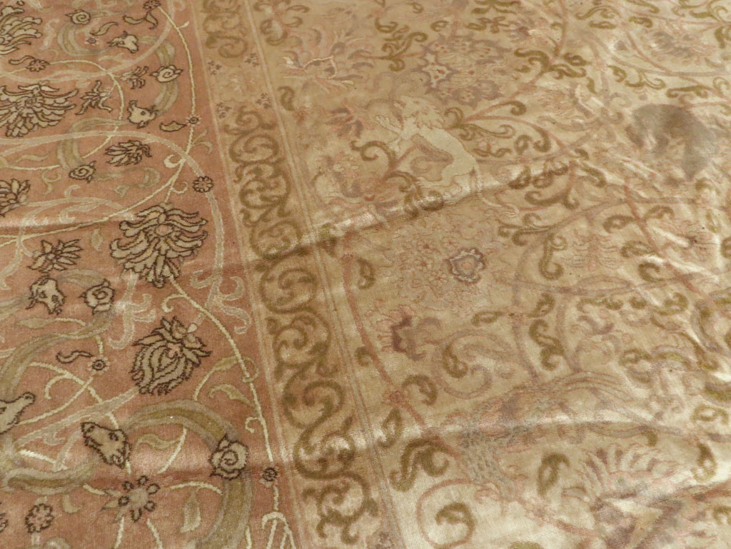 Antique Indian Lahore Carpet, No.15496 - Gss