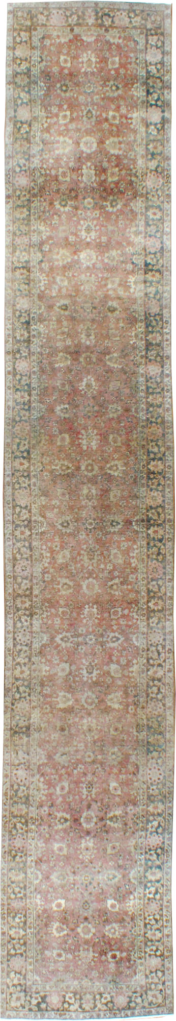 Vintage Persian Tabriz Runner, No.15501 - Gss