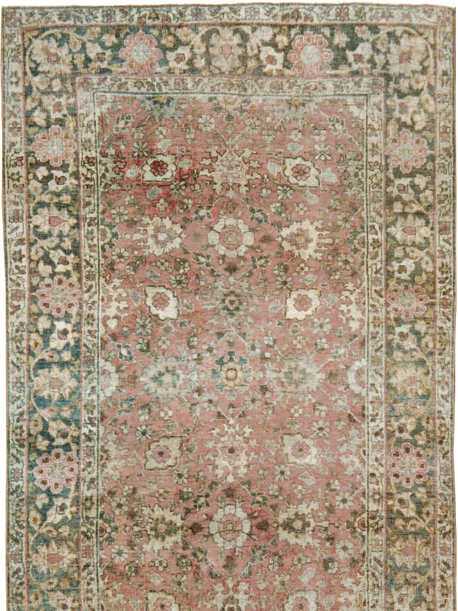 Vintage Persian Tabriz Runner, No.15501 - Gss
