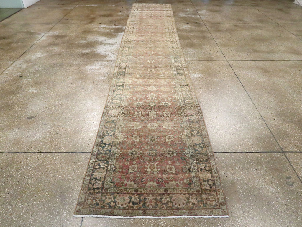 Vintage Persian Tabriz Runner, No.15501 - Gss