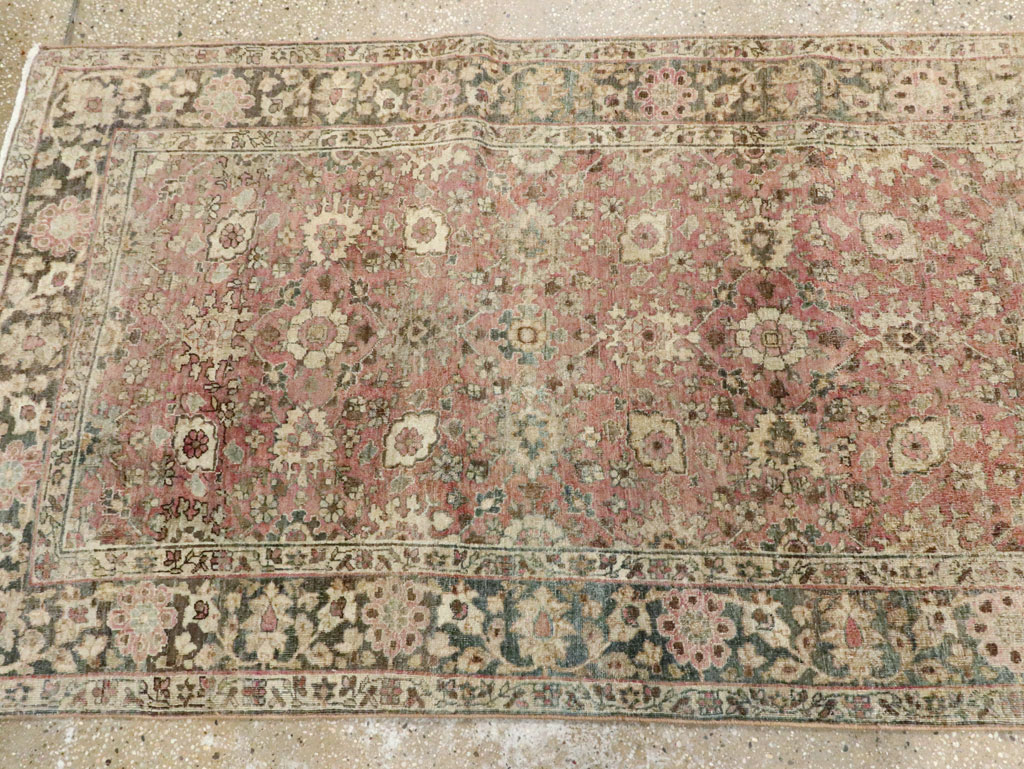 Vintage Persian Tabriz Runner, No.15501 - Gss