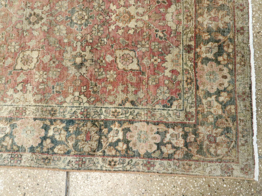 Vintage Persian Tabriz Runner, No.15501 - Gss
