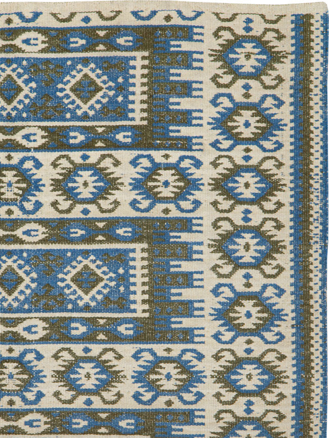 Vintage Swedish Flatweave Kilim Rug, No.15507 - Gss