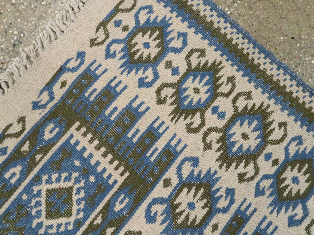 Vintage Swedish Flatweave Kilim Rug, No.15507 - Gss