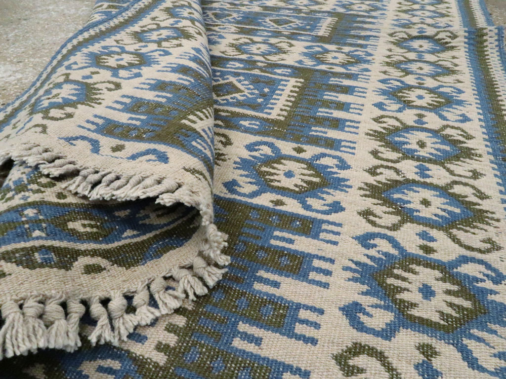 Vintage Swedish Flatweave Kilim Rug, No.15507 - Gss