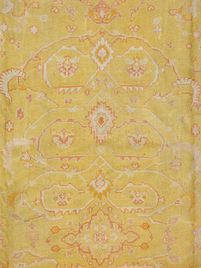 Antique Turkish Oushak Carpet, No.15526 - Gss