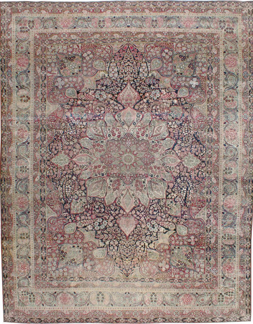 Antique Persian Lavar Kerman Carpet, No.15532 - Gss